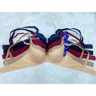 Áo ngực Boya mỏng , mút tim, trơn phối ren