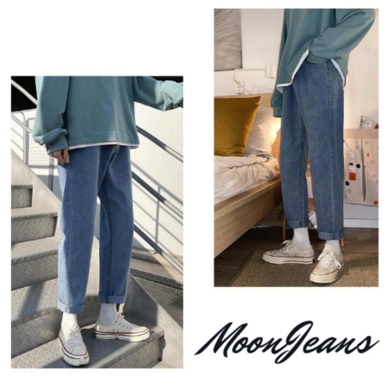 Quần jean nam Baggy phom suông, rộng TR01 hottrend hàn quốc 2022
