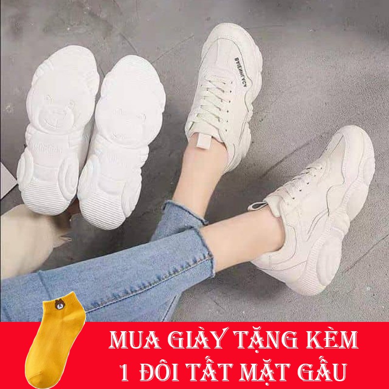 Giày nữ 😻 [FreeShip Từ 99k] GIÀY THỂ THAO SNEAKERS NỮ TRẮNG