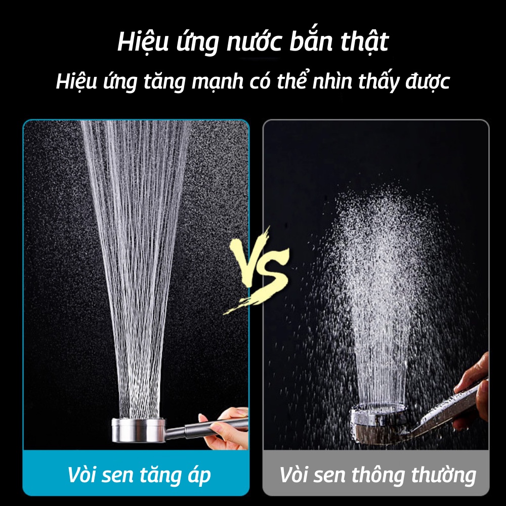 Vòi Hoa Sen Vòi Sen Tăng Áp Lực Nước Mạnh Inox Không Gỉ Cao Cấp ATILA SHOP