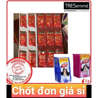 Dầu Gội /Dầu Xả TRESemmé  Keratin Smooth Tinh dầu Argan và Keratin Vào Nếp Suôn Mượt Dây,lifebuoy tóc dài óng ả x 10 Gói