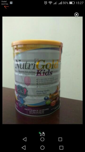 Sữa bột Nutri gold kids 900 gam