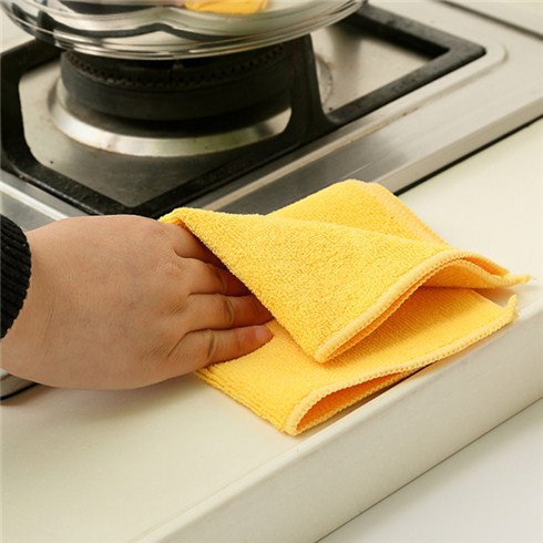 Combo 07 Khăn lau bếp, khăn lau chén đĩa đa năng 30x30cm lỗi cắt tem