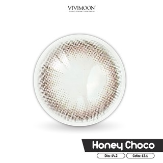 Lens Cận Màu Tự Nhiên Cho Mắt Thở Hàn Quốc Chính Hãng VIVIMOON HONEY CHOCO 13.1 mm