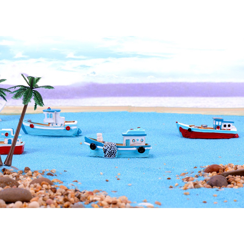 1 Đồ trang trí Thuyền Đánh Cá Trang Trí Sân Vườn