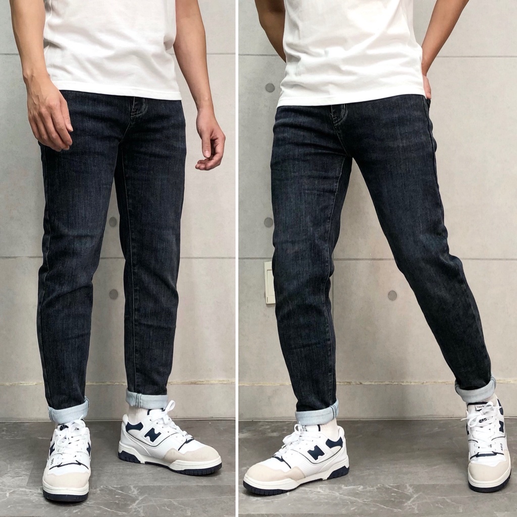 Quần jeans nam basic cao cấp form slim fit QJ 001 - MT808