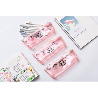 Hộp bút nhựa Pink pig