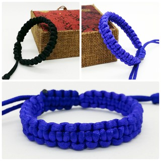 Combo 2 vòng tay sinh tồn PARACORD ( xanh dương - đen)