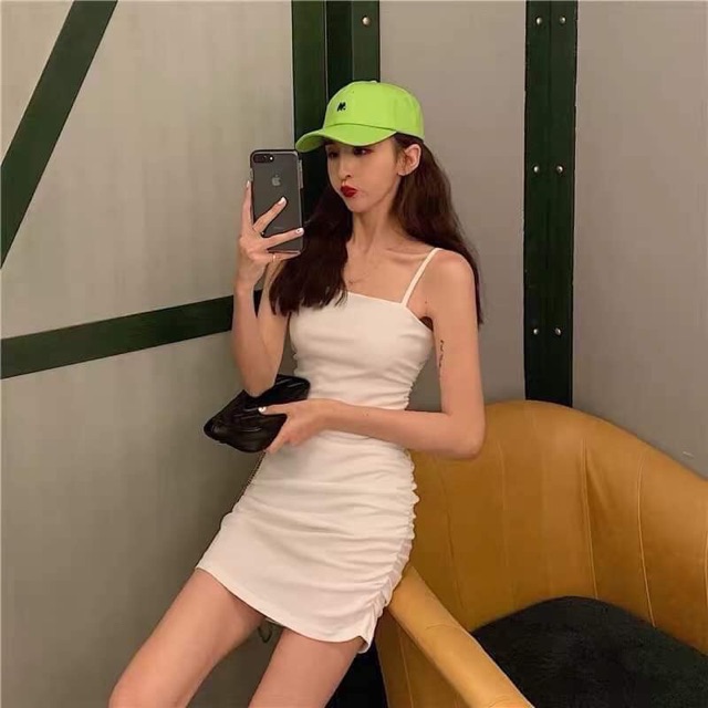 Váy 2 dây body zip zara