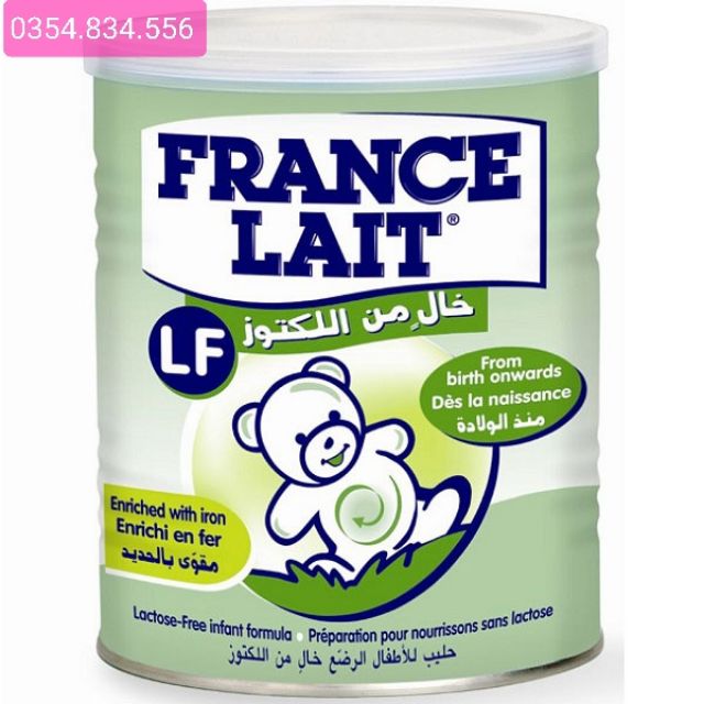 Sữa bột France Lait LF 400gr  dành cho trẻ bị rối loạn tiêu hóa