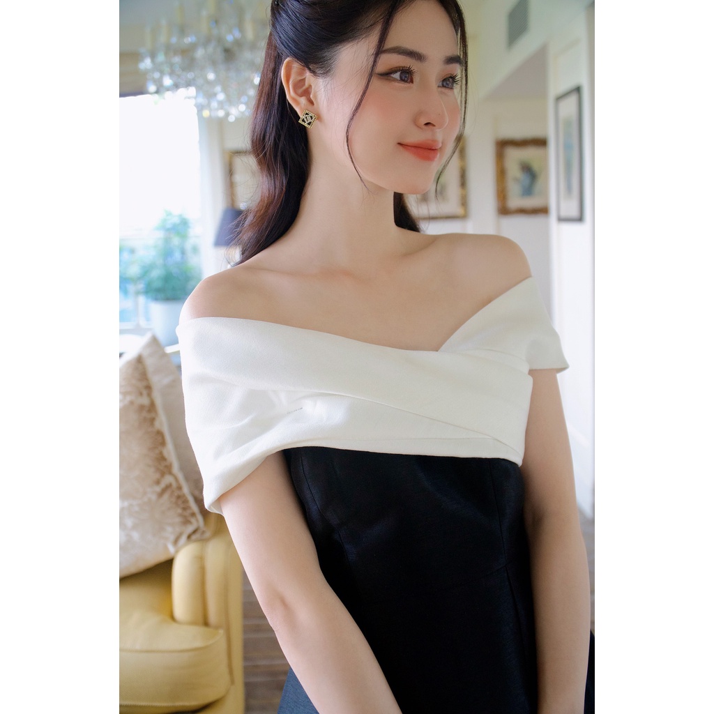 Váy trễ vai thanh lịch tôn dáng Jasmine Dress - Hàng Cao Cấp