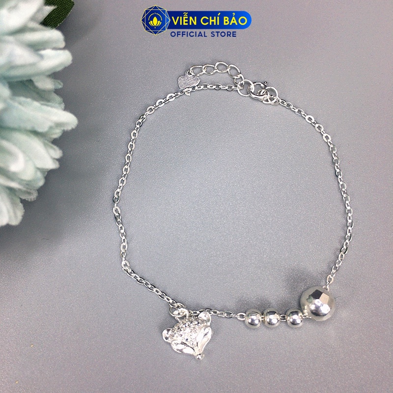Lắc tay bạc nữ Viễn Chí Bảo Cửu Vỹ Hồ Ly chất liệu bạc 925 phụ kiện trang sức L200074x-T