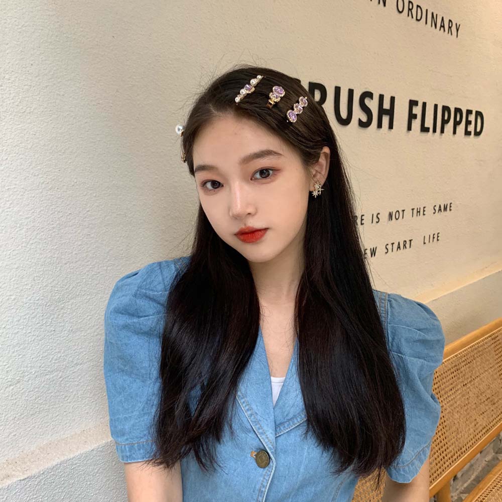 Kẹp Tóc Đính Ngọc Trai Giả Thời Trang Cho Nữ