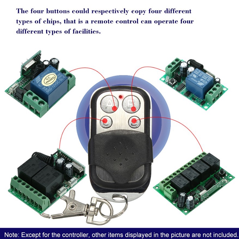 Điều Khiển Từ Xa 4 Nút 315mhz
