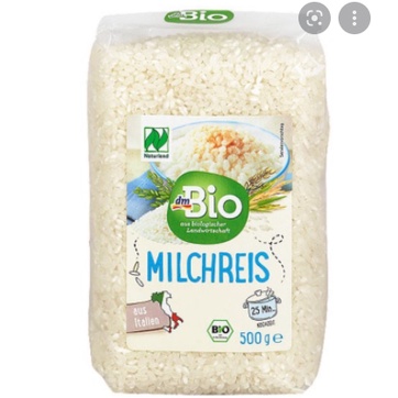 Gạo sữa hữu cơ Bio Milchreis Đức gói 500g