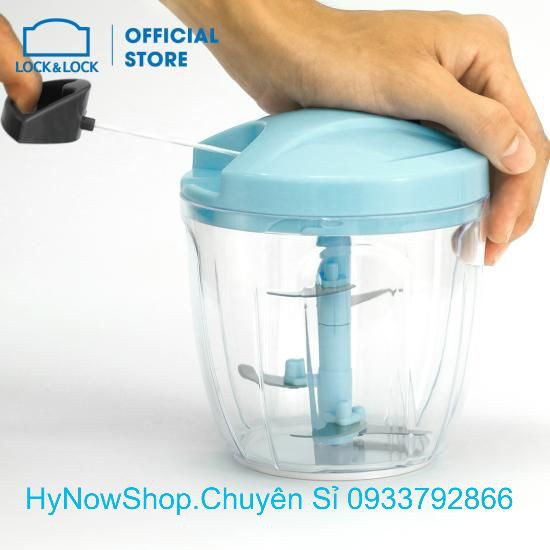 [Giá Sỉ] Dụng Cụ Băm Xay Tỏi Ớt Rau Củ Quả Lock&Lock CKS310BLU - Size L .900ml Xanh Dương