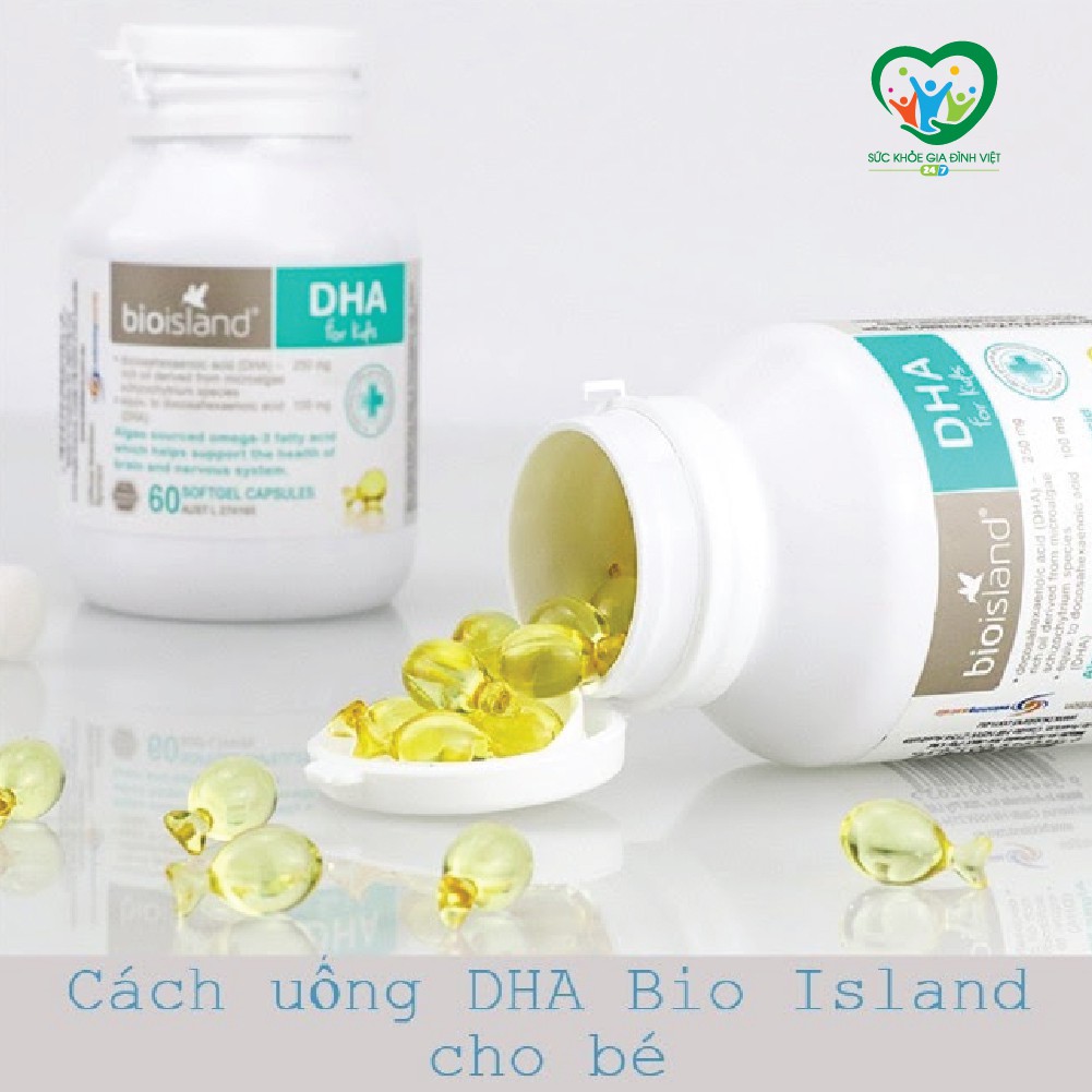 Viên uống bổ sung DHA Bio Island dành cho bé