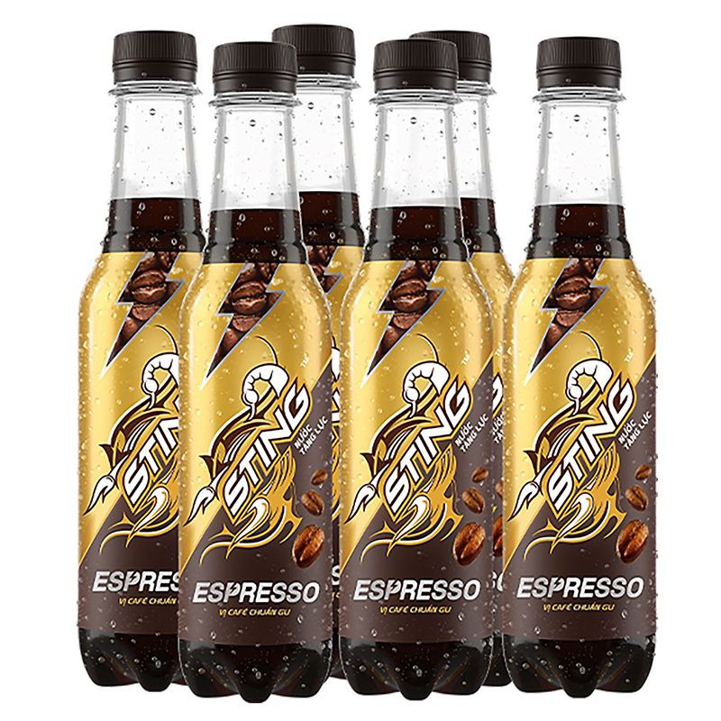 Lốc 6 Chai Nước Tăng Lực Sting Coffee 330ml/Chai