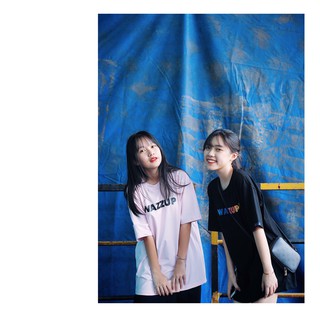 Áo thun Wazzup SG (Hồng Đen)