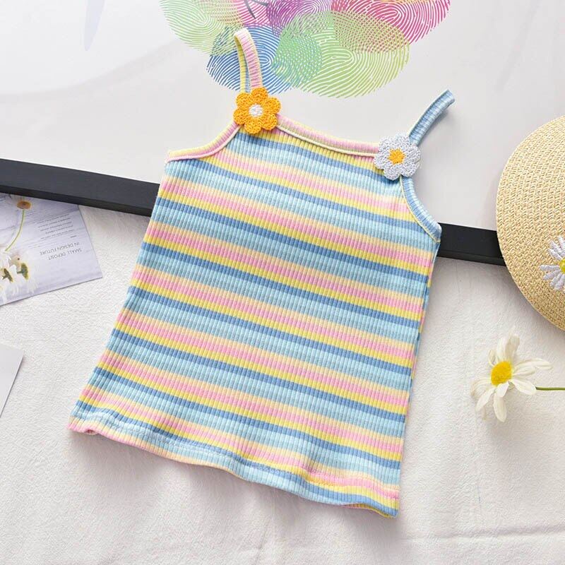 Áo Thun SáT NáCh Kẻ SọC Dễ Thương Cho Bé GáI (2-6 TuổI)