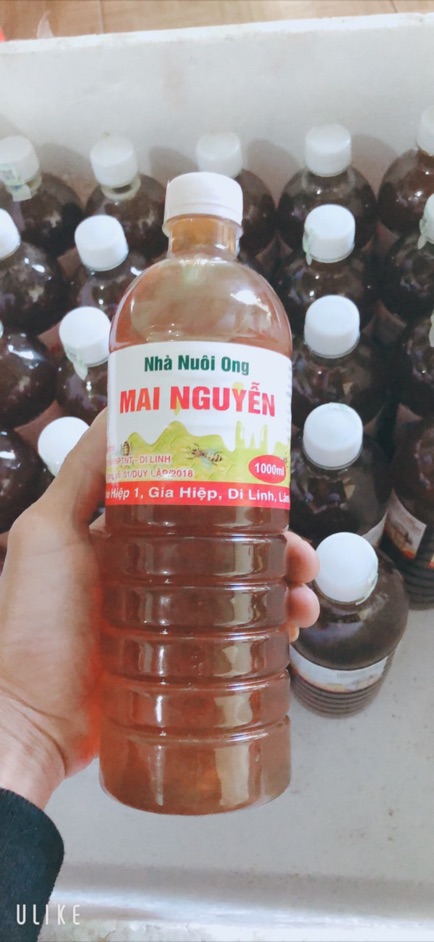 Mật Ong Tự Nhiên 🍁1 LÍT🍁 Mật Ong Hoa Cà PhêTự Nhiên, Nguyên Chất, Không Kết Tinh Đường. Mẫu nhãn mới kế bên.