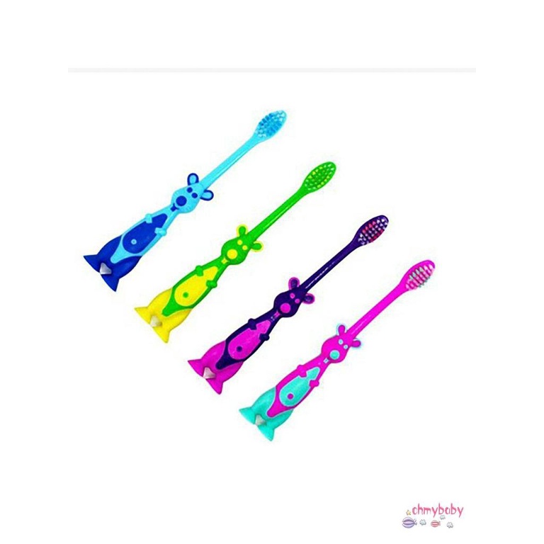 Bộ 4 cái bàn chải đánh răng lông siêu mềm hình đầu kangaroo dễ thương