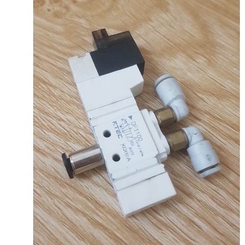 Van 5/2 1 coin 24VDC F.TEC Hàn Quốc +Tặng đầu nối khí nén