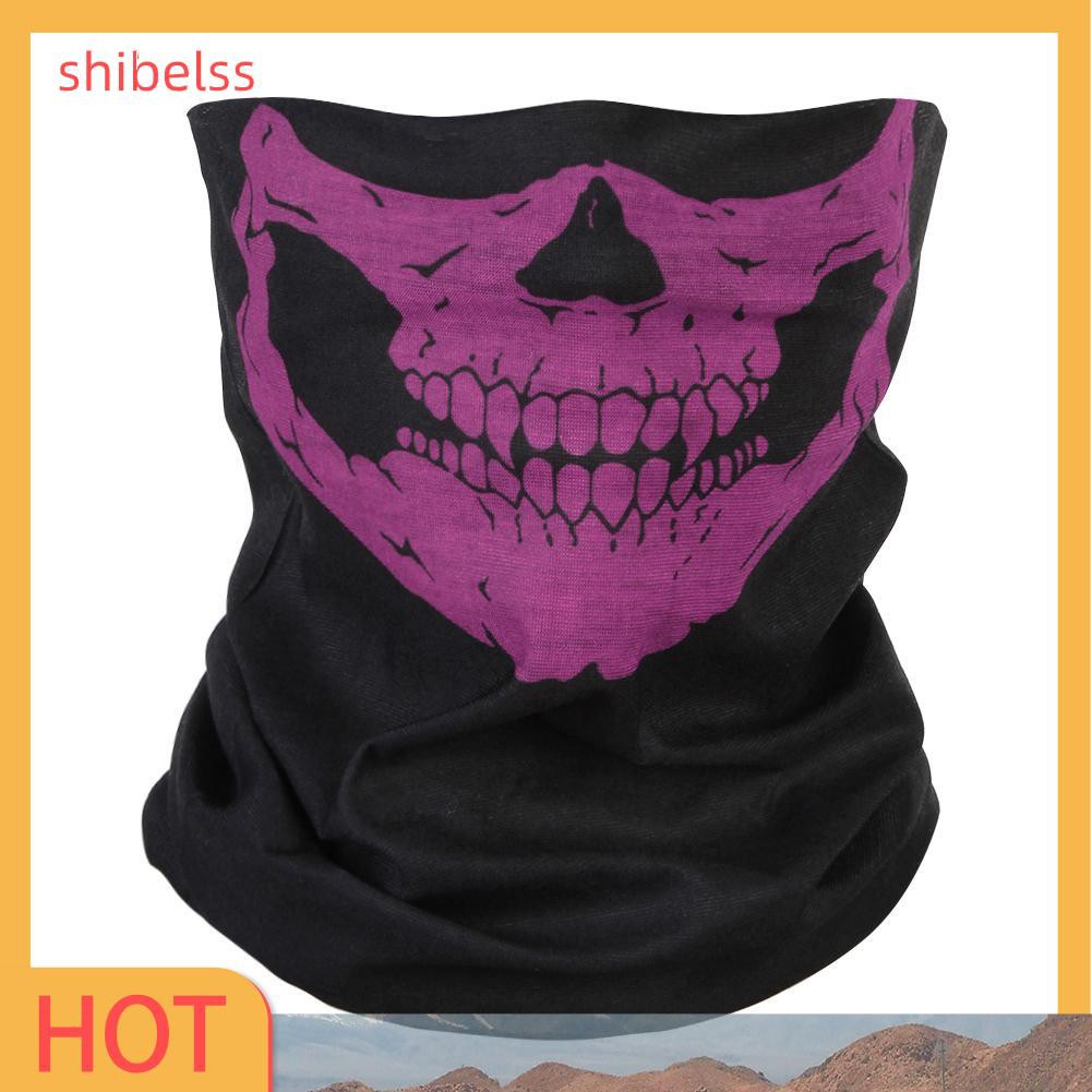 Khăn che nửa mặt họa tiết đầu lâu chống gió giữ ấm cổ đa năng cho lái xe / trượt tuyết | BigBuy360 - bigbuy360.vn