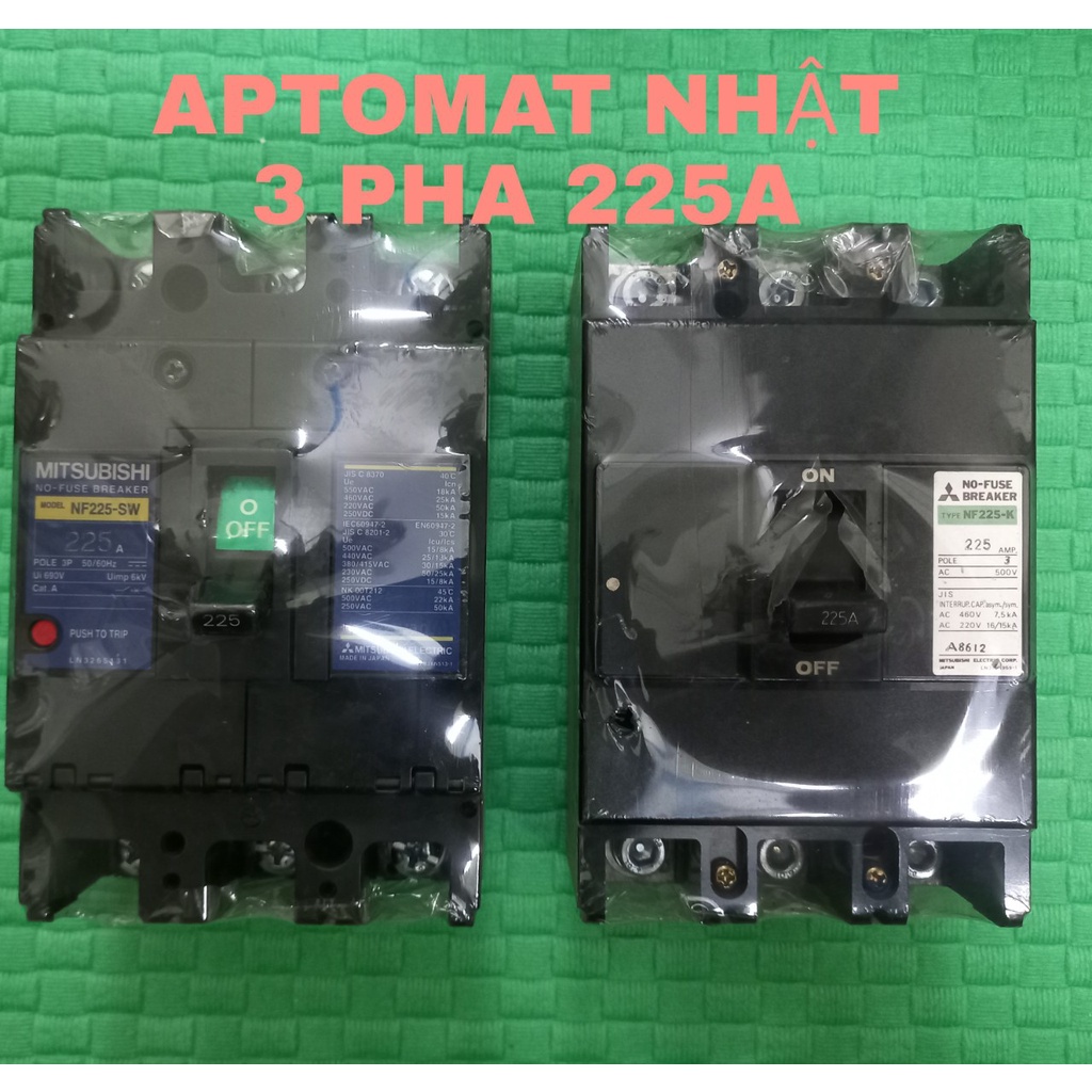 MCCB ÁT NHẬT BẢN 3 PHA XÁC LỚN TRÊN 100A
