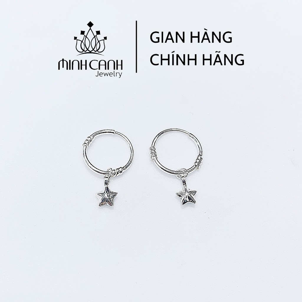 Khuyên Tai Bạc Cho Bé Mix Ngôi Sao - Minh Canh Jewelry