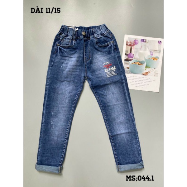 Quần jean dài cao cấp bé trai từ 28kg đến 55kg