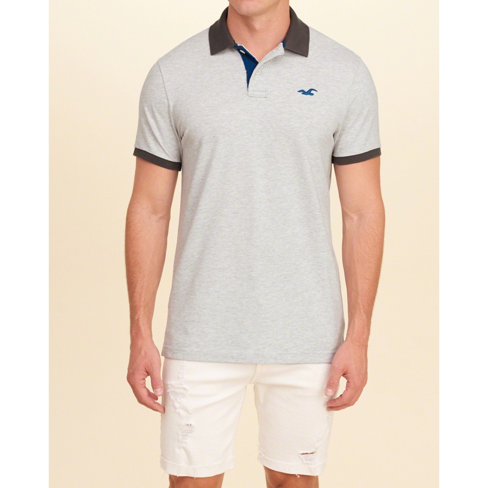 Áo thun nam Hollister HCO-P132 Stretch Pique Icon Polo