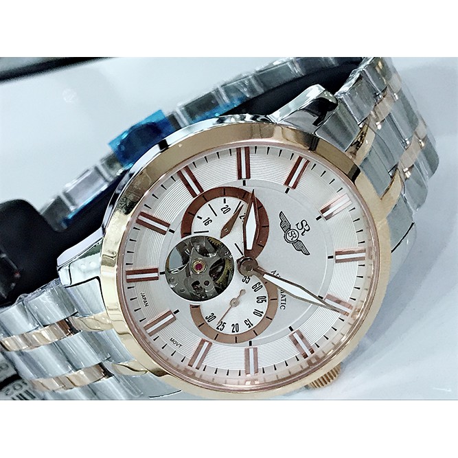 Đồng hồ Nam SRWATCH Automatic ( cơ ) Open Heart SG8871.1302 mặt kính sapphire , chống nước , chống trầy , Bảo Hành 12 TH