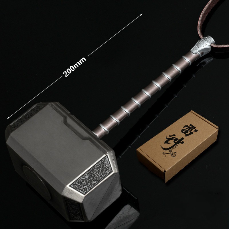 [RẺ VÔ ĐỊCH] Búa Thor Mjolnir 20cm bằng Thép Không Gỉ Mô hình kim loại tỉ lệ 1: 1,5