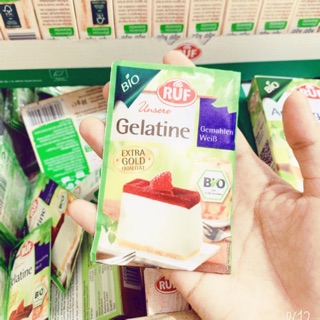  Gelatin hưu cơ Ruf bio ĐỨC 9g làm kẹo dẻo, thách cho bé đảm bảo chất lượng