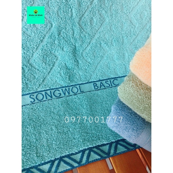 Khăn tắm cỡ trung Xuất Hàn chuẩn xịn SONGWOL - 100% cotton, Tông Tối sang trọng - Nhiều mẫu - 40x80cm