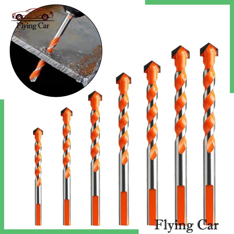 [Lzdjfmy2] Set 7 Mũi Khoan Xoắn Chuyên Dụng Cho Đục Lỗ Đá Hoa Cương / Gốm