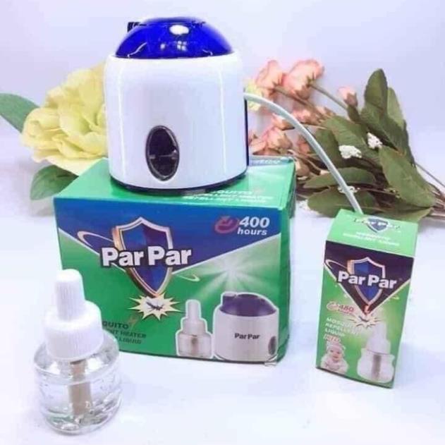 MÁY ĐUỔI MUỖI XÔNG TINH DẦU PAR PAR - 1 đèn + kèm 1 lọ tinh dầu