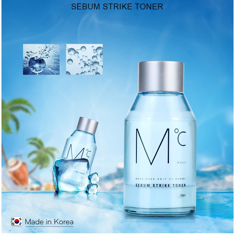 Nước cân bằng da kiềm dầu dành cho nam MdoC Sebum Strike Toner MTN02