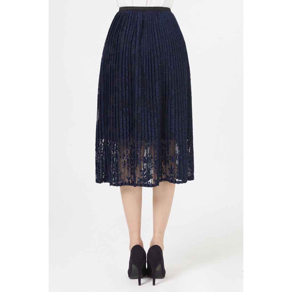 Chân váy dập ly LAMER L62L20Q002 (Đỏ/xanh than) | BigBuy360 - bigbuy360.vn