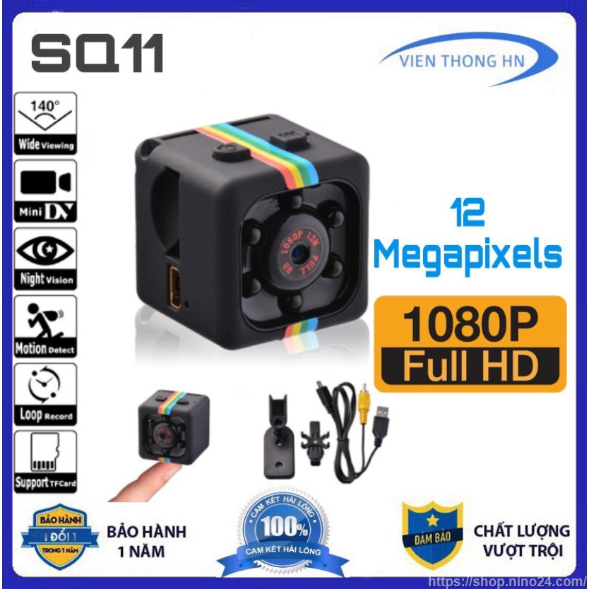 Webcam HD mini SQ11 chống rung chống nước 315[GiaSi54Shop] | BigBuy360 - bigbuy360.vn