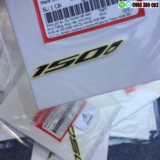 🛒 TEM DÁN CHỮ 150I CHO SH 125/150I HONDA CHÍNH HÃNG 🛒