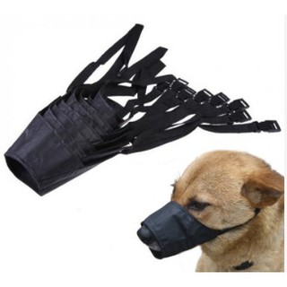 Rọ mõm hay mặt lạ vải bảo vệ tránh chó cắn kích thước dễ điều chỉnh