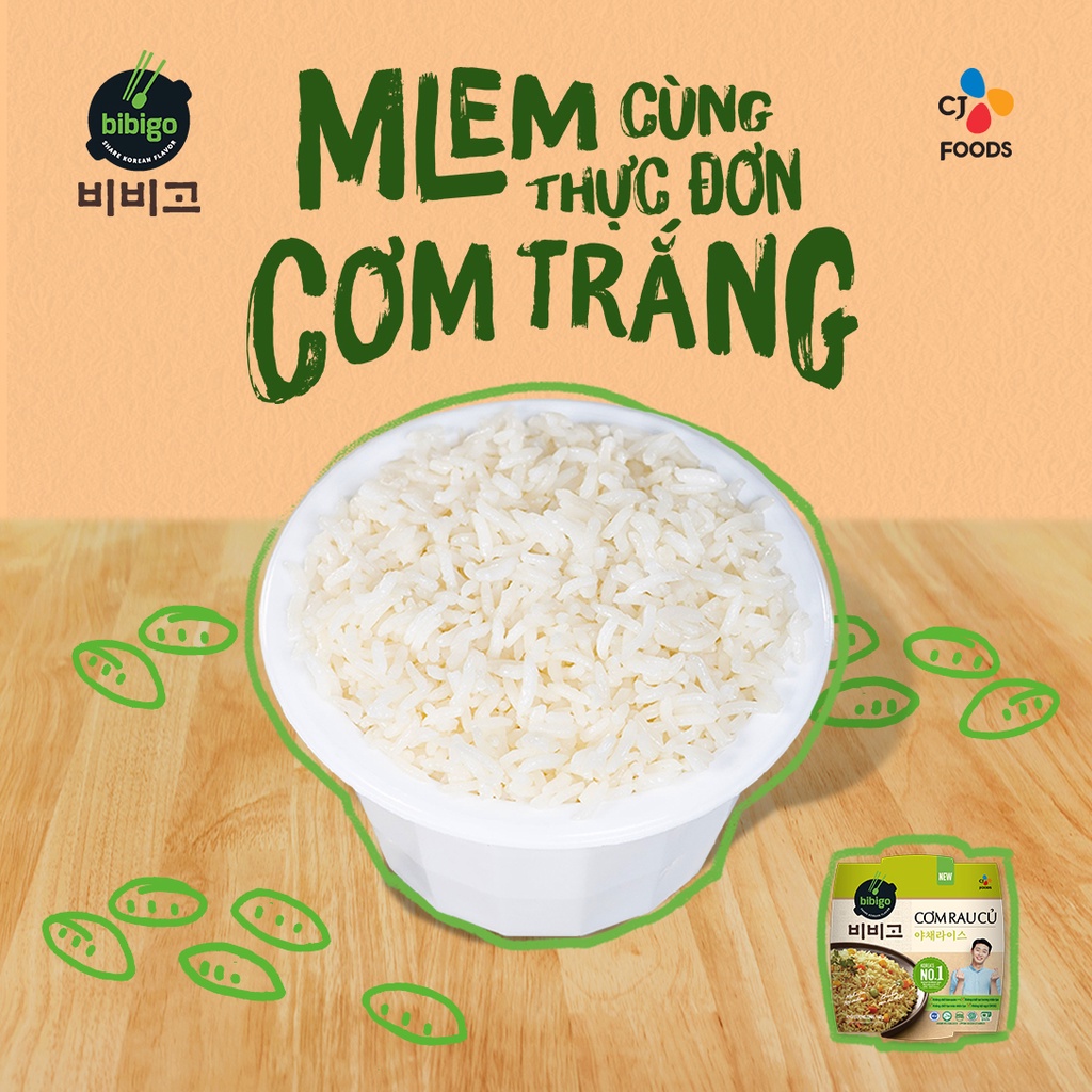 Cơm ăn liền Bibigo Hàn Quốc hộp 160gr (5 vị)