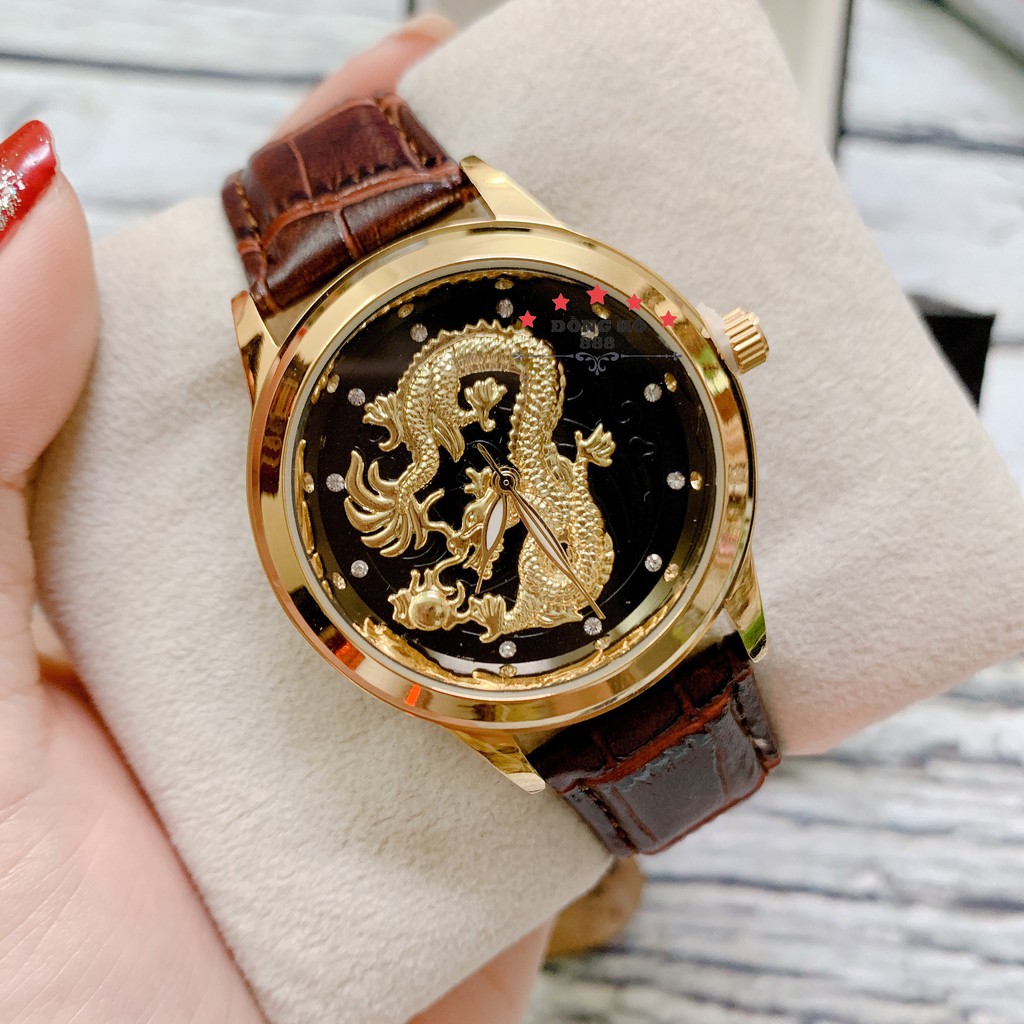 ĐỒNG HỒ NAM FNGEEN CHẠM RỒNG 3D DÂY DA CAO CẤP BẢN DOANH NHÂN | BigBuy360 - bigbuy360.vn