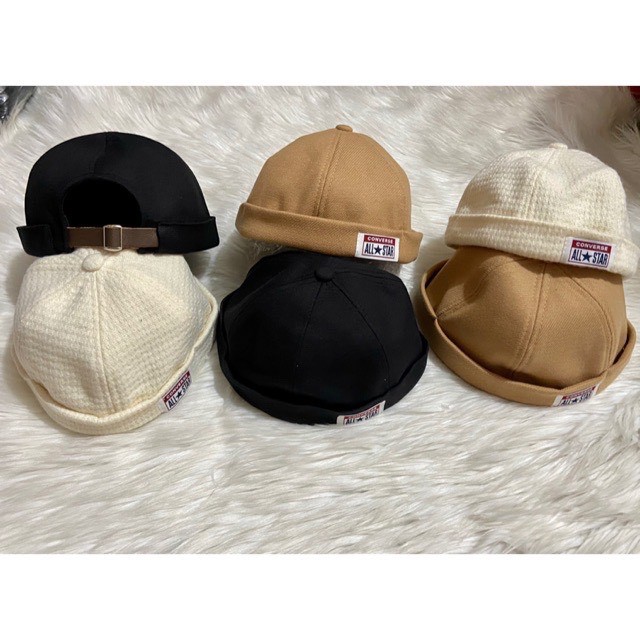 Mũ Nón Beanie Vành Tròn Phong Cách Retro Hiphop Hàn Quốc Nam Nữ Unisex