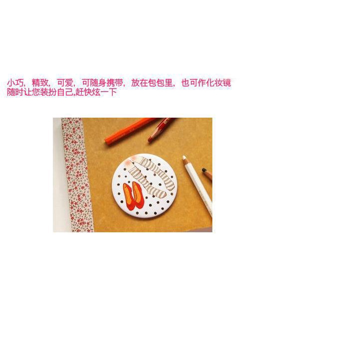 Gương Trang Điểm Mini Bỏ Túi Hình Hoạt Hình Thiết Kế Dễ Thương