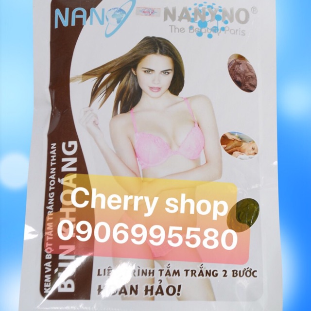 Kem và bột tắm trắng toàn thân Bùn khoáng NANYNO (220g)