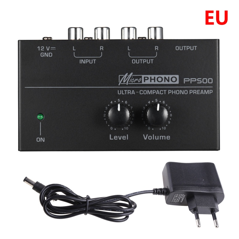 Bộ Khuếch Đại Âm Thanh PP500 Phono Preamp Với Mức Điều Chỉnh Âm Lượng RCA Đầu Ra 1 4 TRS Cho Vinyl LP