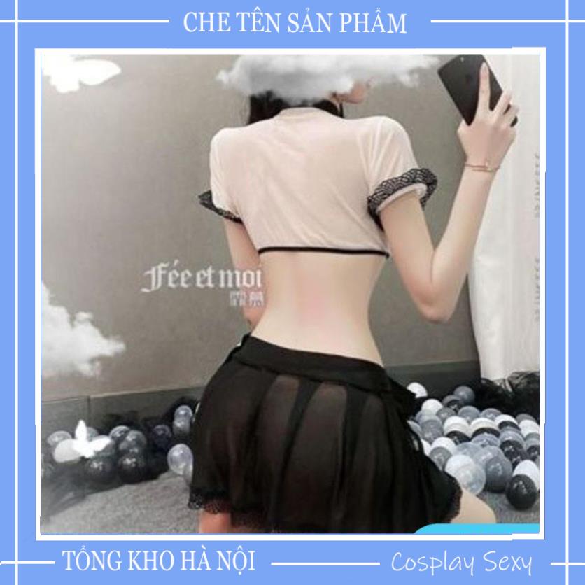 Cosplay Nữ Sinh Sexy - Bộ Đồ Ngủ Cosplay Học Sinh Nữ Gợi Cảm - Mã NS002 (không tất) | BigBuy360 - bigbuy360.vn